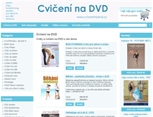 Tablet Screenshot of cviceninadvd.cz